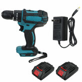 18V Electric Drill Rechargeable Screwdriver Flat Drill Impact Wrench w/ None or 1pc or 2pcs Battery