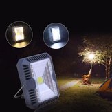 Vízálló napelemes árvízfény reflektorfény 3 üzemmód USB újratölthető COB Munkahelyi kemping vészfény 