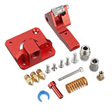 Dual Gear Pulley Dual Drive Extruder Kit + 3 Stück MK8 1,75/0,4 mm Brass Nozzle Zubehör Kit für 3D-Drucker