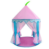 Niños Tienda de campaña Teepee Castillo de princesa Juega a las chicas Casa de juegos en interiores