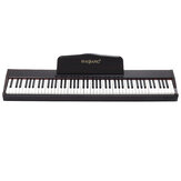 HAIBANG DL-100 88-Tasten anschlagdynamisches E-Piano mit 128-stimmiger Polyphonie und Kopfhörern