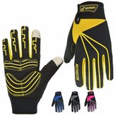 Зимние ветрозащитные перчатки для горного велосипеда с полными пальцами и сенсорным экраном, антискользящие мужские и женские велосипедные перчатки