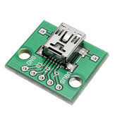 USB naar DIP Female Head Mini-5P Patch naar DIP 2.54mm Adapter Board