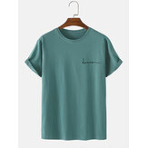 Heren 100% Katoenen T-shirt met Karakterprint