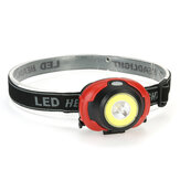 Lanterna frontal COB + LED com 3 modos, alcance de 100m, para trabalho, corrida, ciclismo e caça.
