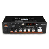 G919 2x180 W Bluetooth HIFI Karaoke Amplificador Suporte Cartão de Memória FM USB Microfone