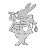 Poker Rabbit Cutting Die Stencil pour DIY Scrapbook Album Paper Carte Gift