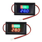 12-60V Autobatterij Laadniveau Indicator Batterijtester Lithium Batterij Capaciteitsmeter Dubbele LED Tester Digitale Voltmeter