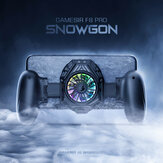 Gamesir F8 Pro Snowgon kontroler do gier chłodzenie Gamepad światło RGB stojak na telefon uchwyt chłodzący wentylator do systemu IOS Android telefon komórkowy