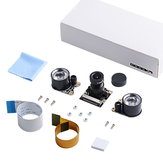 Gece Görüşü 5 Megapiksel OV5647 Sensörlü Kamera Ayarlanabilir Odak Modülü, Raspberry Pi 4B/3B+/Zero için Kızılötesi Işık Sensörü ile