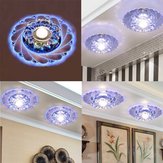 Modern Crystal LED Ceiling Fixture Blue Light Superior Home Lamp Chandelier For Corridor Restaurant 