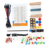Kits de composants Geekcreit : résistance / LED / condensateur / fil de connexion / breadboard pour Arduino - produits compatibles avec les cartes Arduino officielles