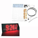 Dioda LED sterowany światłem LED Zestaw cyfrowy zegar z wyświetlaczem temperatury Zestaw modułu zegara cyfrowego