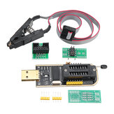 CH341A 24/25 sorozat EEPROM Flash BIOS USB programozó + SOIC8 SOP8 klippszett adapter modul