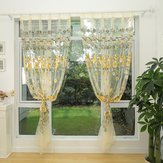 Cortinas de tul transparente de moda Honana WX-C10 para ventanas, decoración de pantalla para sala de estar, cortina ligera y colorida