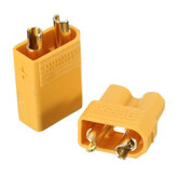 1Pair XT30 2mm macho dourado fêmea conector de interface anti-derrapante plug