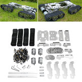 6-12V CNC Metal Robot RC Tank Tracked Chassis Suspension Obstacle Crossing Crawler With 4 Motors