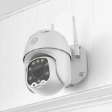 DIGOO DG-ZXC40 320° PTZ 5MP 1080P 8 LED Velocidad WIFI Dome IP Cámara IR Visión nocturna a todo color Protocolo ONVIF Tarjeta TF y almacenamiento en la nube al aire libre Seguridad Monitor CCTV
