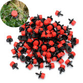 100Pcs Adjustable Micro Drip Irrigation Watering Emitter Drippers 2.5 x 1.5cm