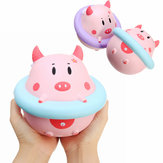 YunXin Squishy Jumbo Piggy 16cm Χοίρος που φοράει ανελκυστήρα Σημαντήρας Slow Rising Cute Collection Gift Decor Toy