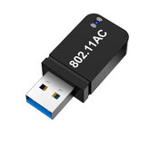 ROCKETEK 1200Mbps USB Bluetooth 5.0 Dongle-Adapter Dual Band Wireless Lan Wi-Fi Ethernet Antenne Dongle für PC-Computer