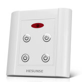 Hesunse 86IR-FW4 86 Tipo Quatro vias infravermelho Controle Remoto Interruptor de luz para showroom doméstico AC220V