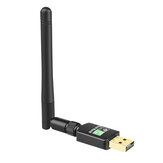 Adaptador USB2.0 WiFi de 600Mbs de doble banda con bluetooth5.0, tarjeta de red inalámbrica, antena 2dBi y receptor inalámbrico USB