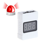 BX100 1-8S Lipo/Li-ion/Fe Batterie Alarme Buzzer Basse avec Haut-Parleurs Basse Batterie Voltmètre