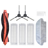 9pcs Replacements for Xiaomi Mijia STYTJ02YM MOP PRO Vacuum Cleaner Parts Accessories Main Brush*1 Side Brushes*2 HEPA Filters*3 Cleaning Tool*1 Dry Mop Clothes*2 [Non-Original]