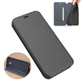 Bakeey for Xiaomi Redmi Note 9S / Redmi Note 9 Pro Case Brushed Pattern Flip with Stand Card Slot Shockproof PU Leather Full Body Protective Case Non-original