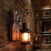 Luminária de parede de metal industrial vintage E27 Lâmpada de luminária Decoração de casa