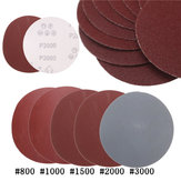 25pcs Discos de lixa abrasivos de 5 polegadas Papel de lixa 800/1000/1500/2000/3000 Grit Papel de lixa