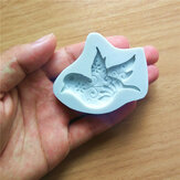 Novas ferramentas de confeitaria Novo molde de silicone para chocolate e fondant em forma de pomba da paz feito à mão
