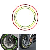 Motorcycle Rim Stripe Wheel Decals Reflective Tape Bike Car Sticker Green/Red/Yellow Universal