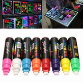 8st 10mm Highlighter LED schrijfbord Neon Marker Fluorescent Liquid Chalk Pen