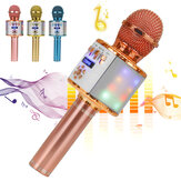 Bakeey DS898 - Bezprzewodowy mikrofon 3 w 1, głośnik HIFI Bluetooth 2 * 13W, karta TF 2600mAh, lśniący mikrofon ręczny, rejestrator śpiewu, odtwarzacz Karaoke KTV K Songs