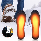 USB Charging Heated Shoe Insoles Washable Winter Foot Warmer Heated Insoles Cuttable Heater Pads