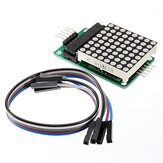3Pcs MAX7219 Punkt-Matrix-Modul MCU LED Kontrollmodul Kit Geekcreit für Arduino - Produkte, die mit offiziellen Arduino-Boards funktionieren