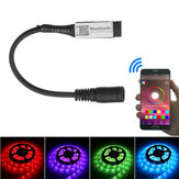 LUSTREON RGB LEDストリップライトDC5-24V用DCコネクタ付き4ピンスマートBluetooth APP音楽コントローラ