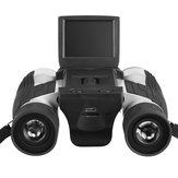 Caméra numérique HD 1080P avec télescope jumelles à zoom 12x, lecture vidéo, écran LCD de 2 pouces.