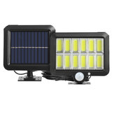 108 مصباح شمسي COB للخارج، مصباح أمان LED مشغّل بالطاقة الشمسية مقاوم للماء للحديقة والجراج.