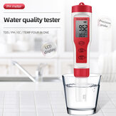 Medidor de qualidade da água digital 4 em 1 PH/TDS/EC/Temperatura para piscinas, água potável, aquários EZ9908
