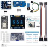 AOQDQDQD® ESP8266 Kit de estación meteorológica con luz de presión atmosférica, humedad y temperatura Sensor 0,96 Pantalla para Arduino IDE IoT Starter
