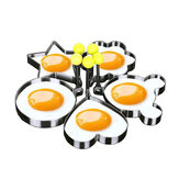 Molde de aço inoxidável em forma de desenho fofo para ovos fritos e panquecas