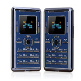 AEKU C5 0.96 Inch 320mAh vibración bluetooth MP3 Ultra Thin Low Radiation Pocket Mini Card Phone