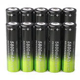 Bateria portátil SKYWOLFEYE 10Pcs 2200mAh 18650 para lanterna de acampamento e caça