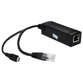 Cabo divisor PoE Micro USB DC 5V 2A adaptador POE Power Over Ethernet 10/100Mbps para câmera IP CCTV