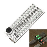 Geekcreit® 2x13 USB Mini Spektrum LED Kartı Ses Kontrolüne Uygun Ayarlanabilir Hassasiyet