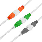 2-poliges Orange-Grün-Grau-Stecker-Kabel für männliche und weibliche LED-Streifenleuchten