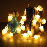 2,2 m 20 LED lampa wisząca ze stożkiem sosny świąteczne dekoracje weselne 